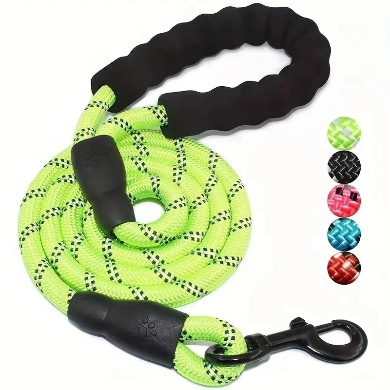 the SUREFLEX HEAVY-DUTY LEASH - Reflective Dog Leash with Comfortable Padded Handle - Double Heavy Duty Traction Rope for Strong Dogs - Enhance Safety and Control