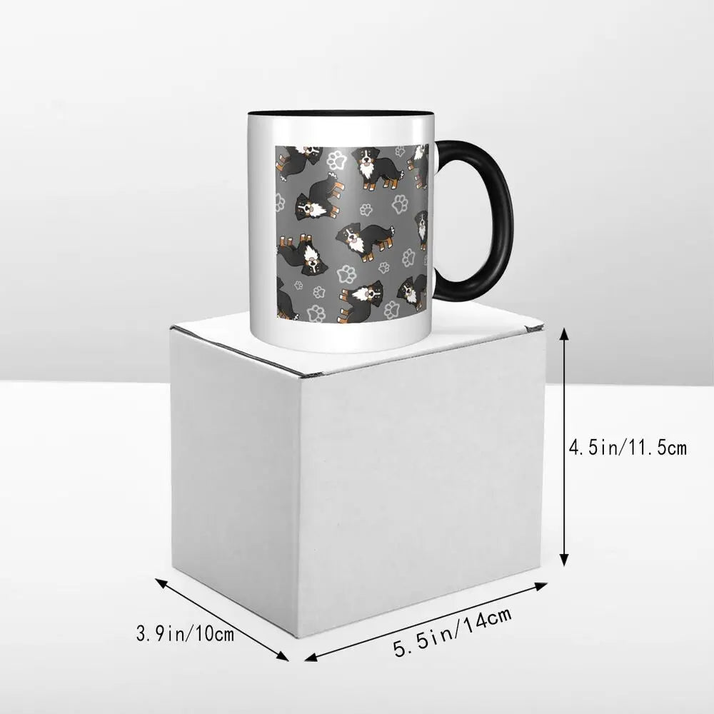 Bernese Mountain Dog Mug Funny Ceramic Coffee Cups Tea Mugs Milk Cup Drinkware Gifts for Woman Man