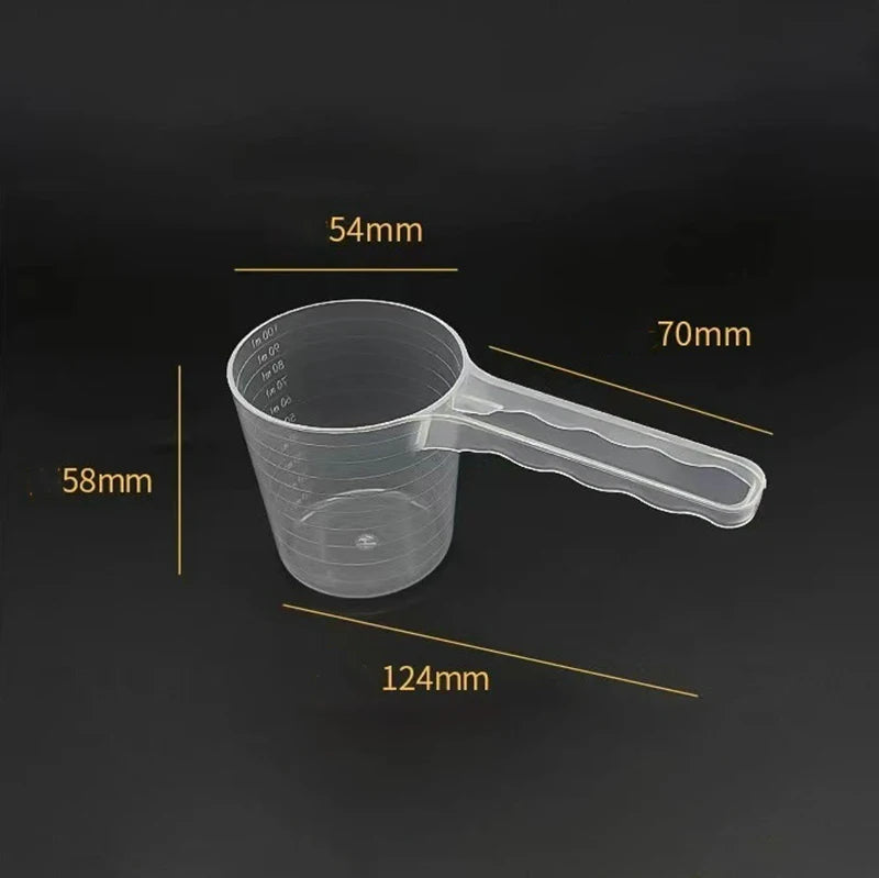 1/3Pc 100ml Transparent Pet Measuring Spoon With Scale Dog Cat Feeding Shovel Tableware Pet Supplies Milk Powder Seasoning Scoop