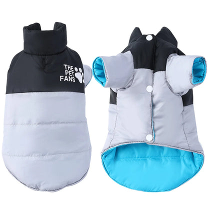 Reversible Dog Jacket For Small Medium Dogs Waterproof Pet Clothes For Winter Warm Pets Outfits Chihuahua Yorkshire Pug Costume