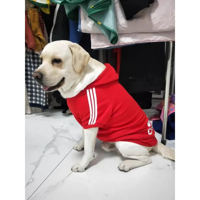 XS-9XL Adidog Pet Dog Clothes for Small Medium Big Large Dogs Cotton Hooded Sweatshirt Hot Selling Warm Two-Legged Pets Jacket