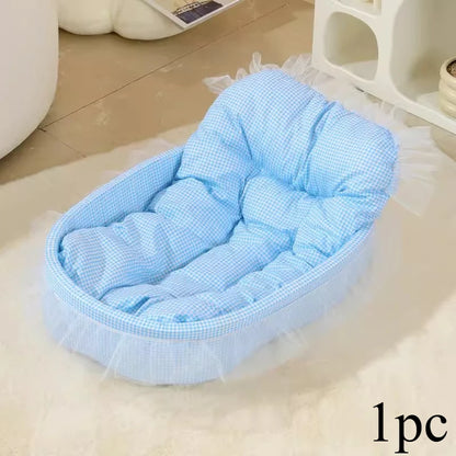Macaron Color Dog Bed Pet Kennel Four Seasons Universal Winter Dopamine Cat Nest Deep Sleeping Nest Pet Supplies
