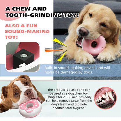 Dog Chew Toys for Aggressive Chewers, Indestructible Tough Squeaky Mental Stimulation Teeth Grinding Interactive Dog Chew Toys