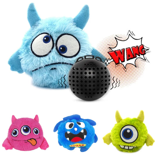 VibeMonster Play Ball™ | Interactive Bouncing & Giggle Dog Toy | Dog Paw Clothing