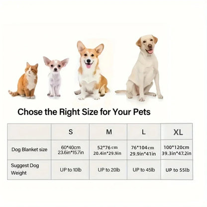 3PCS Soft Fluffy Pet Blanket Cute Dot Pattern Cozy Warm Blanket Cat Dogs Bed Small Large Dogs Mat Cover Pet Supplies Dog clothes