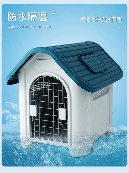 Large and Small Dog Kennel House Outdoor Pet Villa Dog House Breathable Winter Golden Retriever Four Seasons Universal Dog Cage