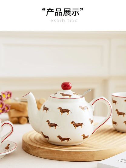 London Pottery 220ML Animal mug dish ceramics coffee cup Unusual tea Pair pottery tea cup set porcelain Cups for girlfriend gift