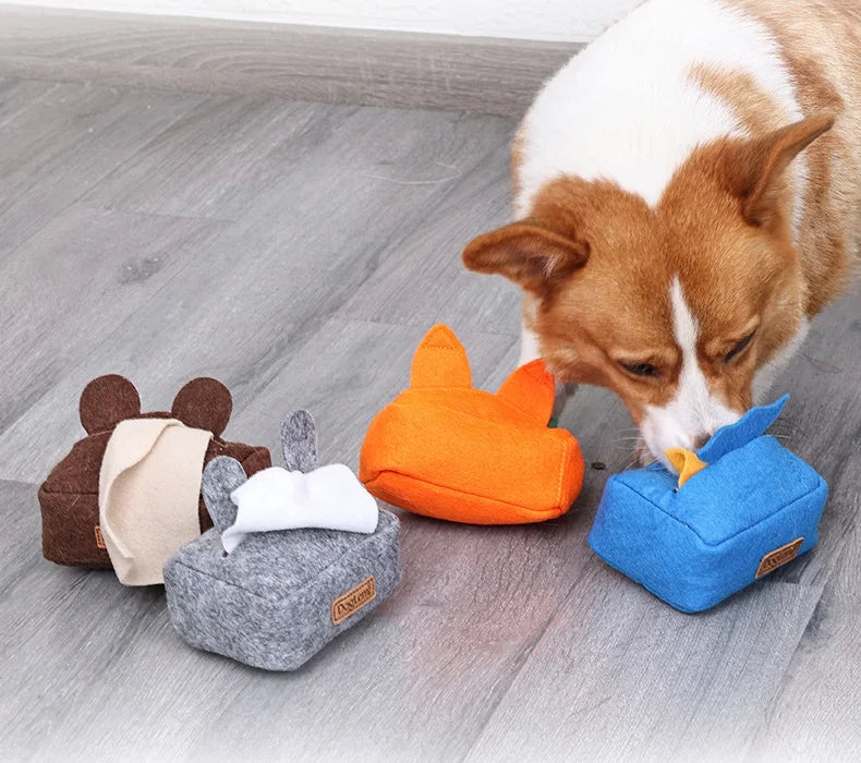 Plush Pet Dog Snuffle Toy for Small Medium Dogs Interactive Dog Chew Toy Pet Slow Feeding Toys Pet Supplies