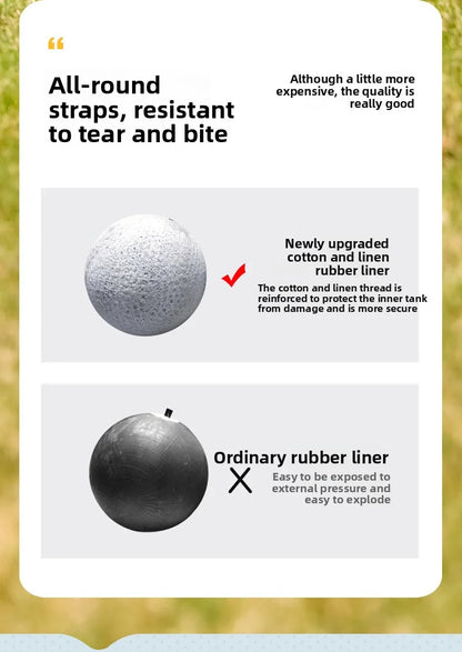 Dog outdoor chewing toy that is durable, bite-resistant and makes sound - inflatable football toy