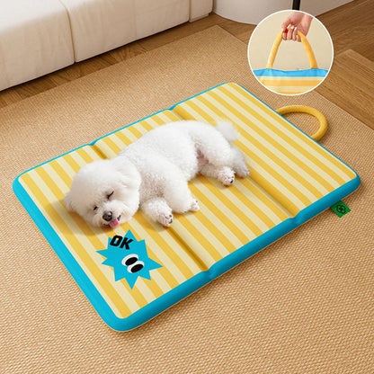 Pet Mat Waterproof Foldable Soft Washable Cushion Breathable Warm Reversible for Puppy Kitten Multi-functional use
