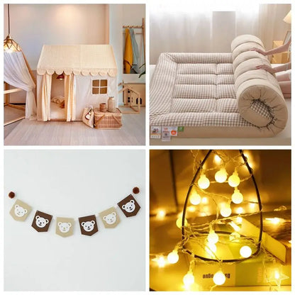 Pet Tent Bed Portable Indoor Thickened Cat Sleep House for Kitten Puppy Playpen Cage Kennels Breathable Pet Products Supplies