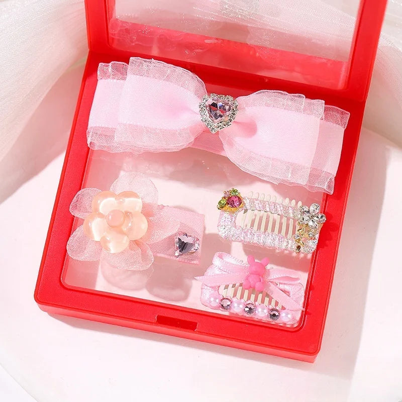 the PRETTY N PINK HAIRPINS - Pet Hairpin, Original Pink Pet Accessories, Headdress Yorkshire Hairpin, Marzis Hair Accessories, Dog Accessories