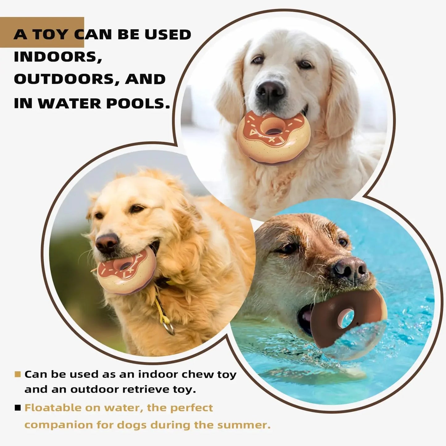 Dog Chew Toys for Aggressive Chewers, Indestructible Tough Squeaky Mental Stimulation Teeth Grinding Interactive Dog Chew Toys