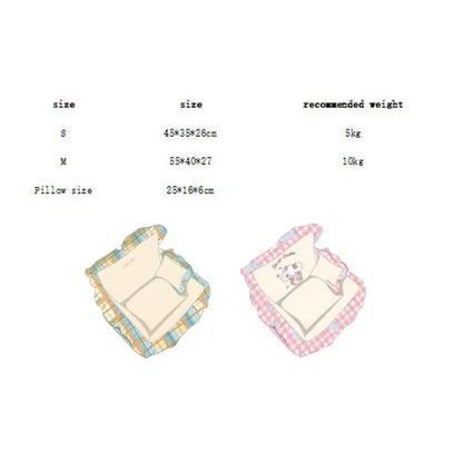 Autumn and winter puppy sleeping mat, seasonal pet small sofa, dog bed, dog mat, cat nest, pet nest