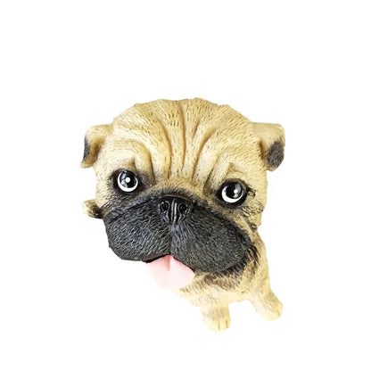 3D animal magnet refrigerator sticker simulation dog labrador Pug corgi Teddy Bichon resin Craft wall door home decoration gifts