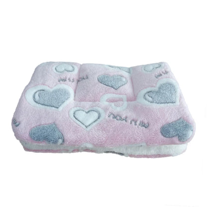 Dog Bed Thickened Dog Mat Pet Cat Soft Fleece Pad Blanket Bed Mat Cushion Home Washable Rug Keep Warm Pet Supplies cama perro