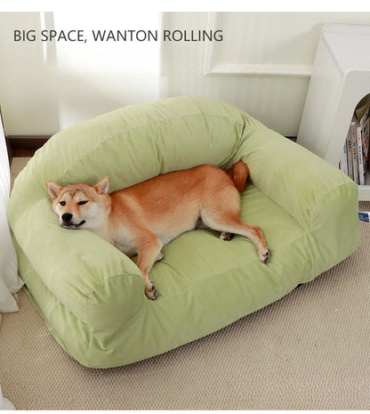 Cozy Deep Sleep Pet Bed with Removable and Washable Cover - Large Cat and Dog Mattress for Winter Warmth - All Year Round Use