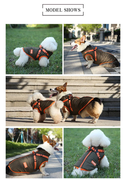 Waterproof Pet Clothes for Small Medium Dogs Jacket Puppy Warm Padded Down Coat Chihuahua Poodle Shih Tzu Costume Pug Outfits