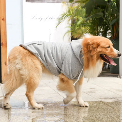 Big Dog Hoodies Autumn and Winter Pet Zipper Pocket Hoodies for Large Medium Sized Dog Clothes Pet Clothing