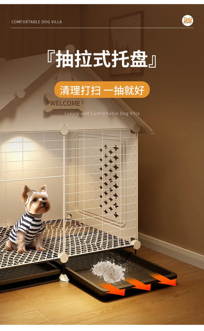 Dog Cage Small Dog Kennel One Room One Living Room One Bathroom Dog Villa Indoor Household With Toilet Bichon Teddy Only