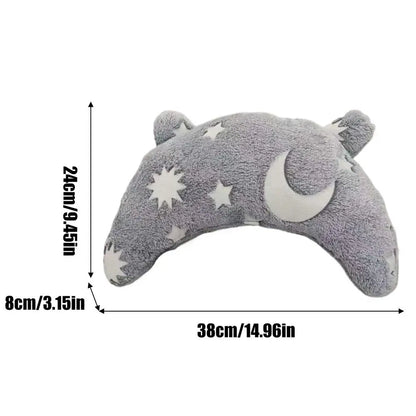 U Shaped Pet Pillow Pet Neck Protection Sleeping Pillow Comfortable Pet Dog Neck Pillow Glowing Washable Pet Calming Toy for Dog