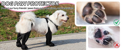 Dog Shoes Waterproof Adjustable Dog Boots Rain Day Pet Supplies Shoes For Dogs Outdoor Walking Soft French Bulldog Paws Protect