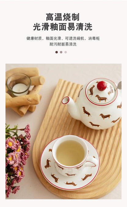 London Pottery 220ML Animal mug dish ceramics coffee cup Unusual tea Pair pottery tea cup set porcelain Cups for girlfriend gift