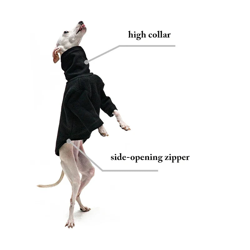 Italian Greyhound Clothes Reversible Lamb Velvet Whippet Clothes Winter Warm Jacket Greyhound Clothes Dog Coat Ropa Para Perros