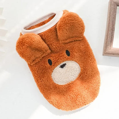 Cute Dog Clothes Winter Vest for Small Dogs Cats Warm Pets Sweater Soft Flannel Puppy Puffer Jacket Dog Accessories Supplies