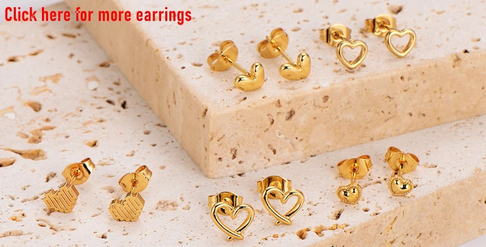 12 Pairs Women Girls Small Earrings 3D Animal Dog Bear Cat Paw Design Stud Earrings Set Golden Stainless Steel Jewelry Earrings