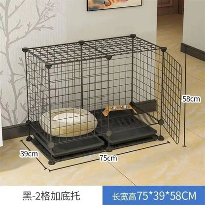 the BANGKOK BARKER - Fences Simple Kennel, Iron Teddy Living Room, Creative Doghouses, Pet Indoor Balcony Home, Pomeranian Puppy Courtyard Pet Cage