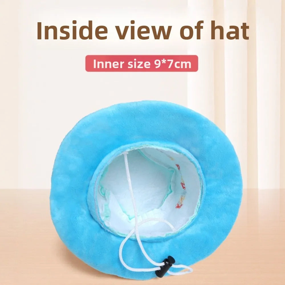 the BIRTHDAY CAKE DOG HAT - New Birthday Theme Dog Hat, Cute Blue/Pink Birthday Cake Hat, Cake Shape Pet Headwear Cap, Pet Gift