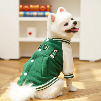 Puppy Coat With D Ring Outdoor Jacket for Small Medium Dog Button Fleece Clothing for Roppa Perro Sport Suit for Cat Wholesale