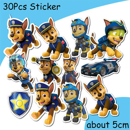 Chase Paw Patrol Birthday Party Gift Girl Party Supplies Children Favor Paper Tableware Ballon Plate Cup Table Accessories