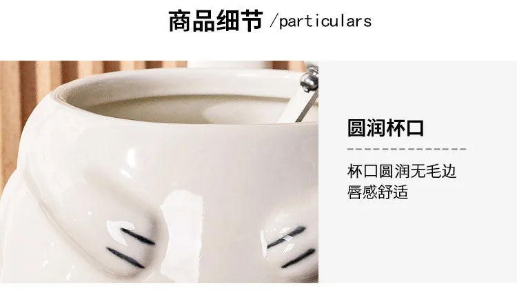 Funny Pug Dog Mug Large Ceramic Cup Cute Creative Gift for Boyfriend Birthday Present