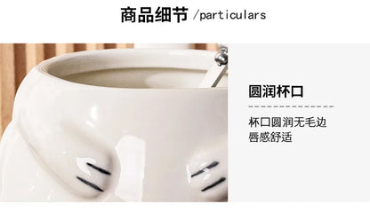 Funny Pug Dog Mug Large Ceramic Cup Cute Creative Gift for Boyfriend Birthday Present