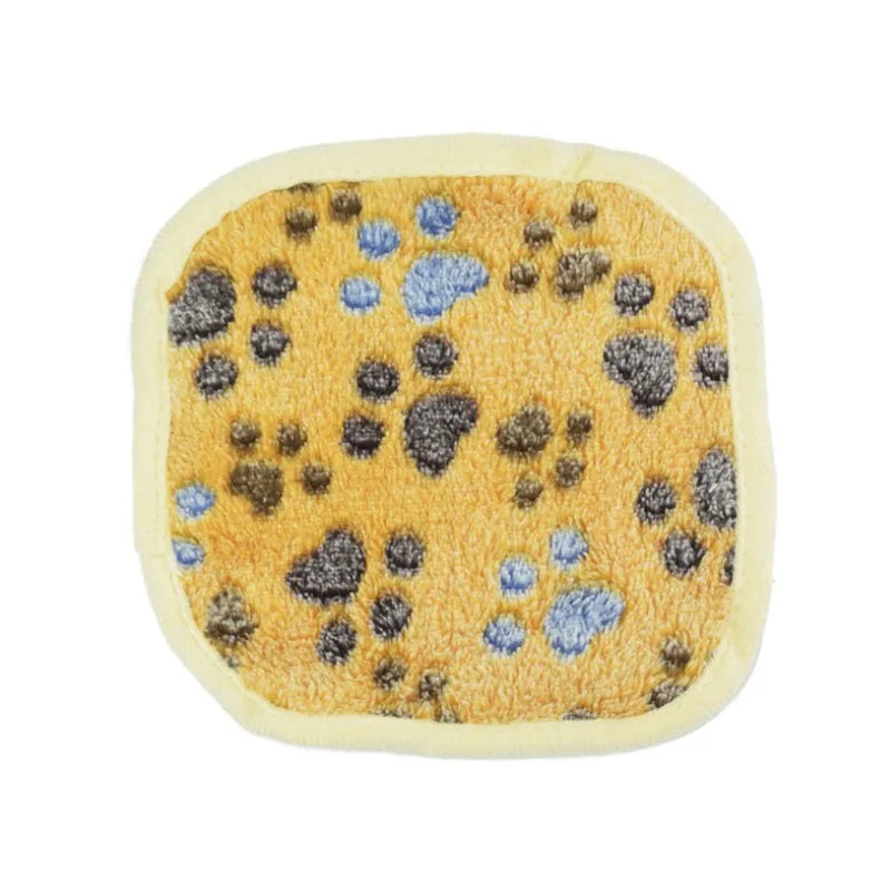 Super Soft Flannel Fleece Cat Dog Bed Mats Paw Foot Print Warm Pet Blanket Sleeping Beds Cover Mat For Small Medium Dogs Cats