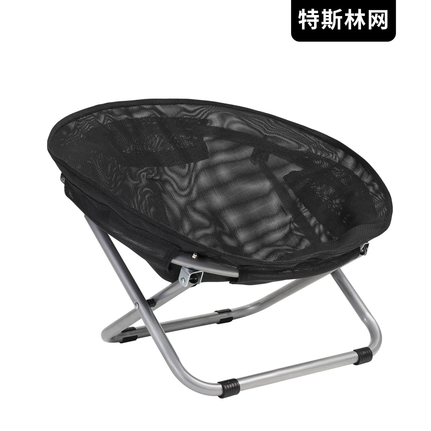 Folding Pet Bed Chair Portable Round Elevated Cat Bed Waterproof Puppy Chair Pet Moon Bed Two Height Adjustments Pet Gift