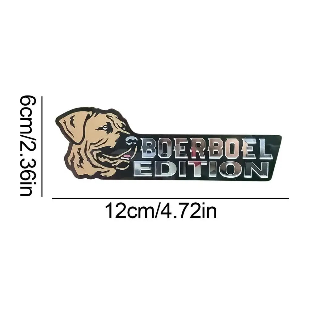 3D Dogs Badge Acrylic Funny Stylish Car Emblems & Badges German Shepherd Pit Bull Sticker Bulldog Decals Auto Exterior Stickers