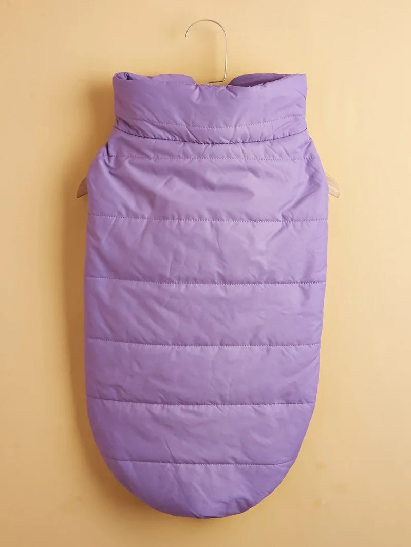 Winter Pet Dog Coat Winter Warmth Clothes Winter Dog Vest With Integrated Keep Warm Fleece Back Zipper For Small Medium Dog