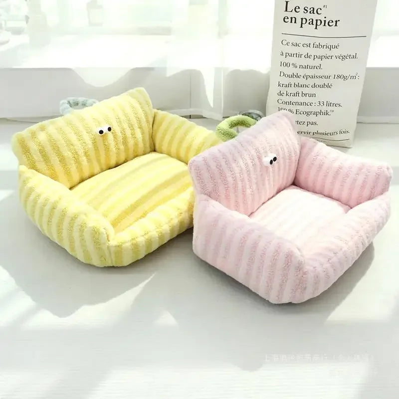 Washable Dog Bed Sofa Kennel Dog Nest Comfortable Plush Puppy Bed Spring Summer Pet Supplies for Small Medium Dogs Cats