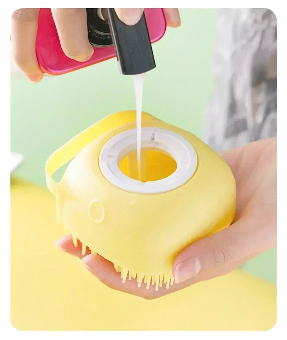 Silica Gel Dog Paws Cleaner Grooming Bathroom Puppy Sprayer Bathtub for Dogs Soft Pet Accessories Brush Safety Multifunction