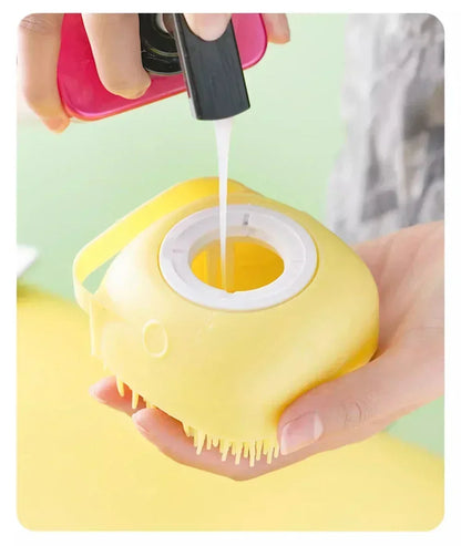 Silica Gel Dog Paws Cleaner Grooming Bathroom Puppy Sprayer Bathtub for Dogs Soft Pet Accessories Brush Safety Multifunction