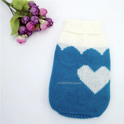 the PAWFROST COZY KNIT PET SWEATER - Small Cat/Dog Sweater/Pullover, Winter Dog Clothes for Small Dogs, Chihuahua/Yorkies Puppy Jacket, Pet Clothing Christmas