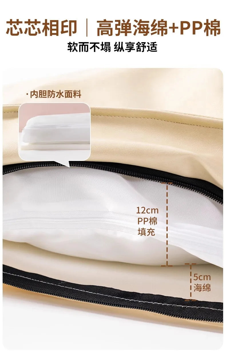 t‌he COZY COOLING PET MAT - All-Season Washable Leather Dog Bed - Removable Pet Mat, Summer Cooling Pad, Cozy Sleep Solution, Durable Pet Furniture