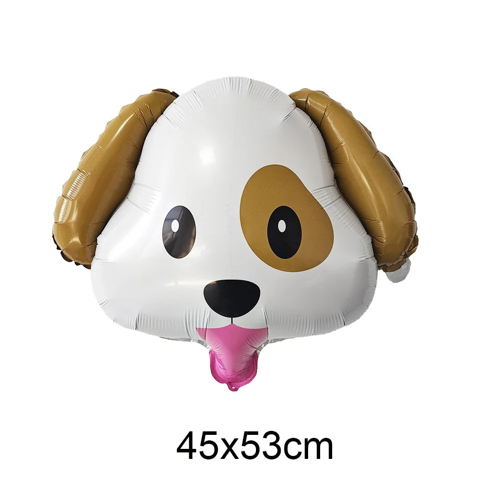 16inch Dog Paw 0-9 Theme Number Foil Balloons Color Dog Birthday Party Balloon Decorations Kids Puppy Party Supplies