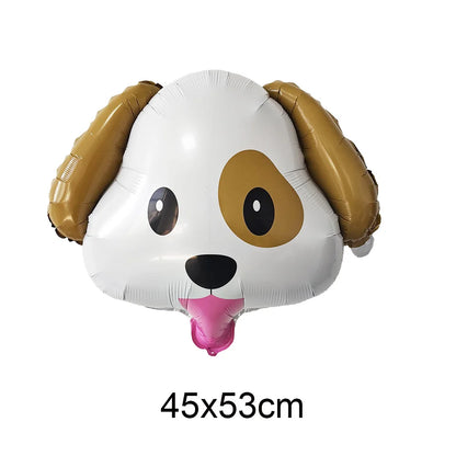 16inch Dog Paw 0-9 Theme Number Foil Balloons Color Dog Birthday Party Balloon Decorations Kids Puppy Party Supplies