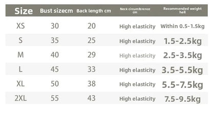 Pet Dog Cat Puppy Japanese Korean Soft Cute Spring Summer Vest Small Medium Dog Teddy Bichon Clothing Supplies