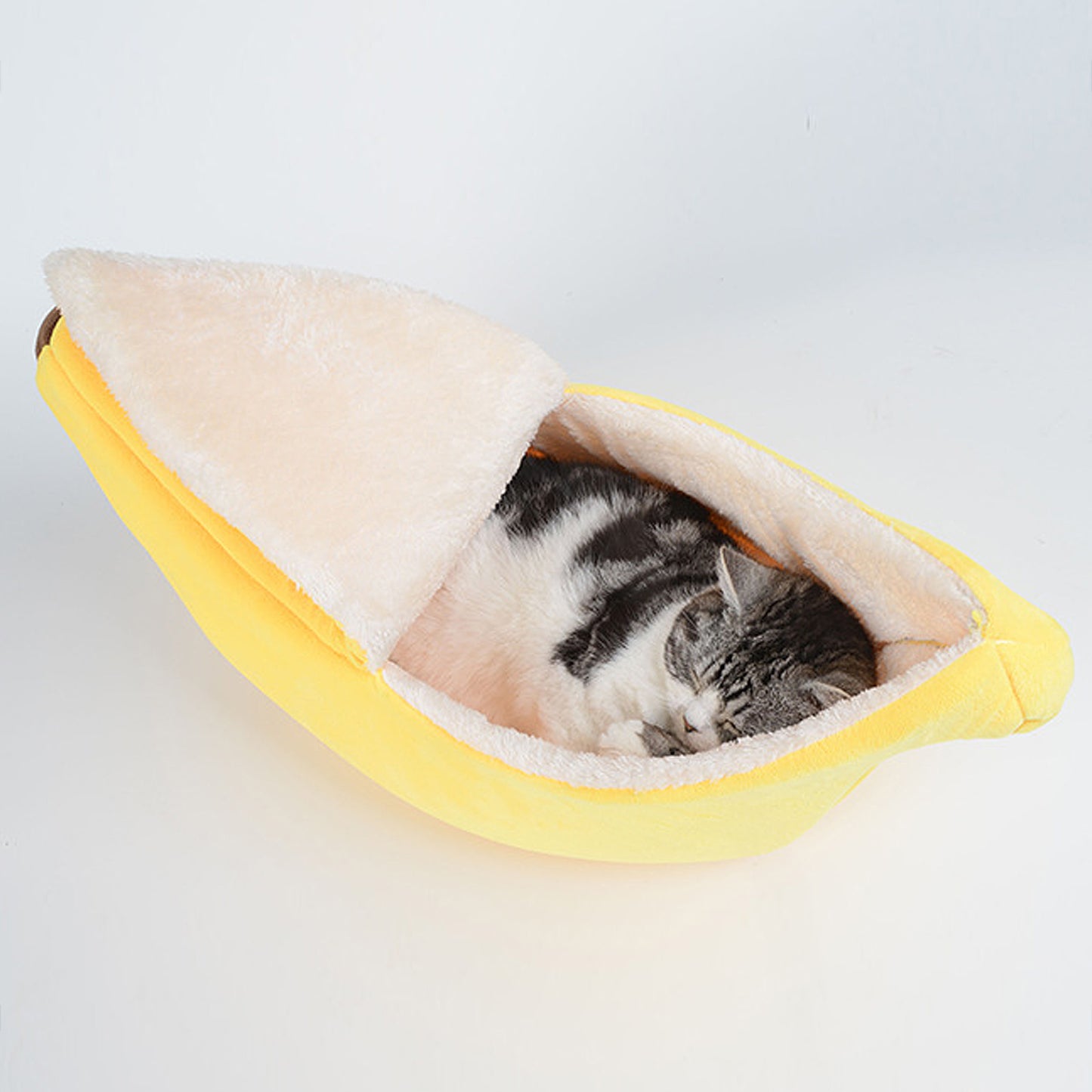 Creative Banana Cat Bed House Funny Cute Cozy Cat Mat Beds Warm Durable Portable Pet Basket Kennel Dog Cat Cushion