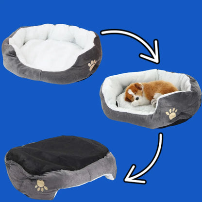 Pet Beds with Thickened PP Cotton Dog Cave Bed and SofaSuitable for Small Puppy Cat Bed